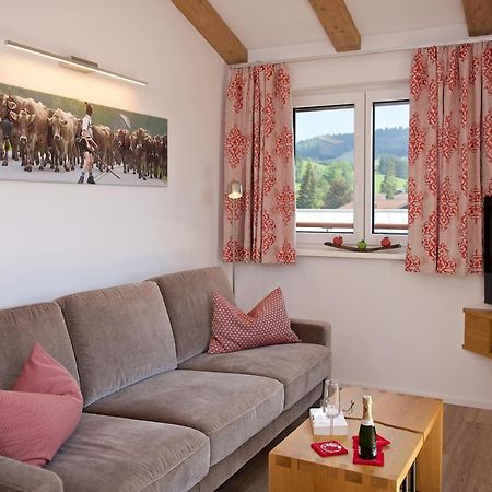 5 Sterne Ferienwohnung Hochgratblick Mit Schwimmbad Und Sauna โอเบอร์สเทาเฟิน ภายนอก รูปภาพ